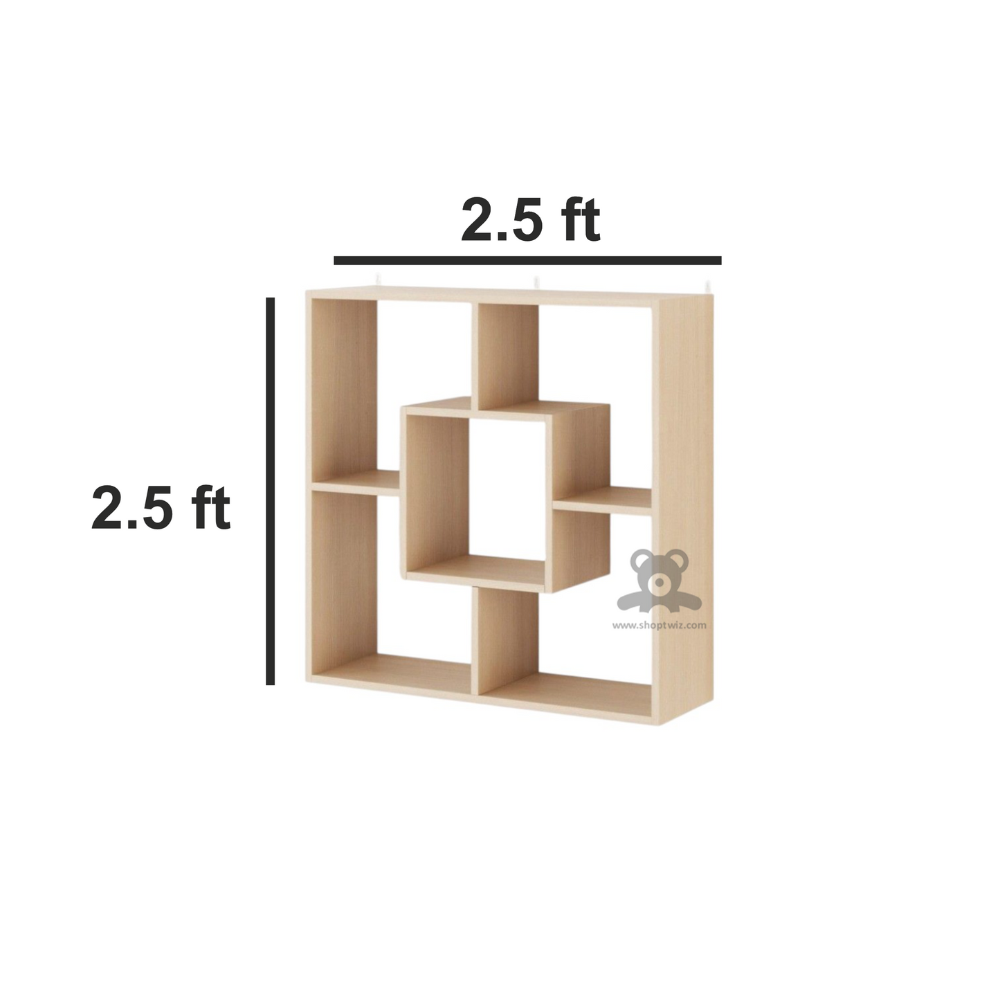 ShopTwiz Wooden Decorative 5-Box Design Stand