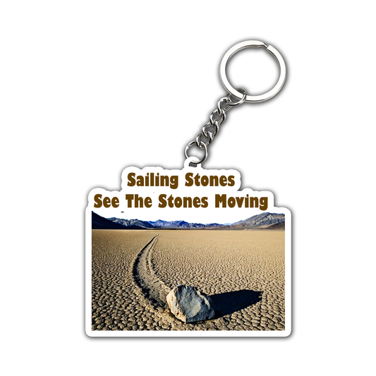 See the Stones Moving  Key Chain (Set of 2)