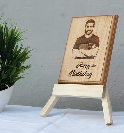 ShopTwiz Wooden Rectangle Sheet For Photo Frame stand