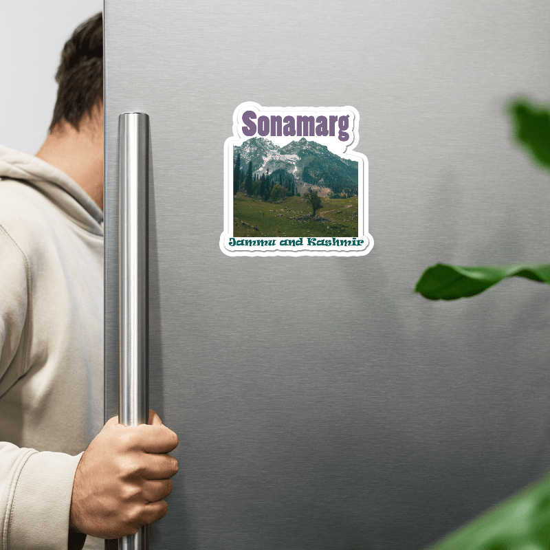 ShopTwiz Sonamarg 3 (Jammu and Kashmir) Awesome City Lovely Door Magnets And Fridge Magnet