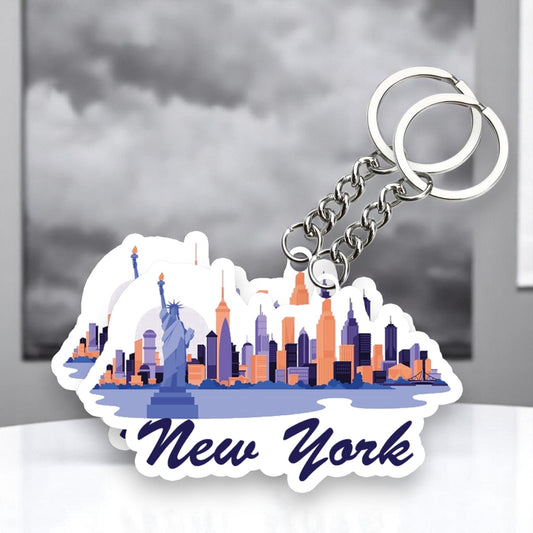 Beautiful City  New York  Key chain ( Set of 2 )