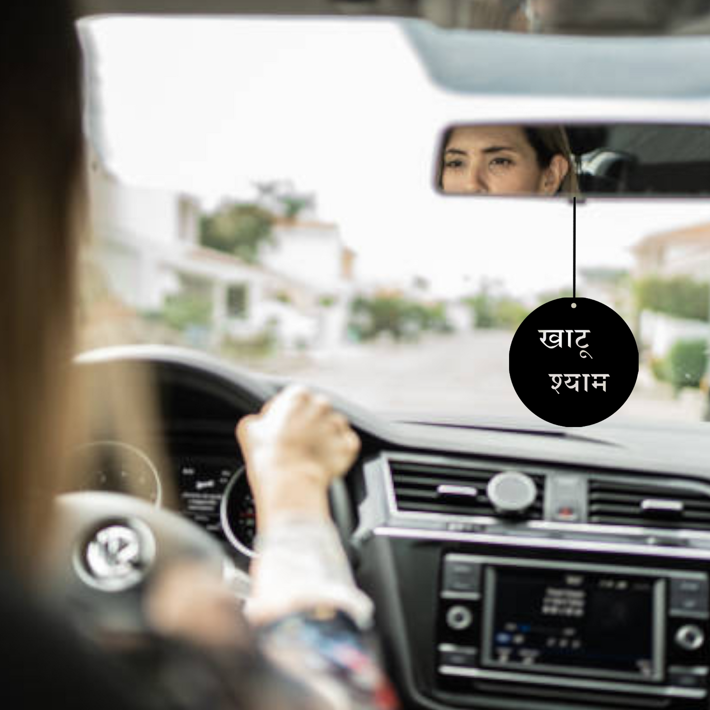 ShopTwiz Khatu Shyam Ji Devotional Car Hanging Decorative