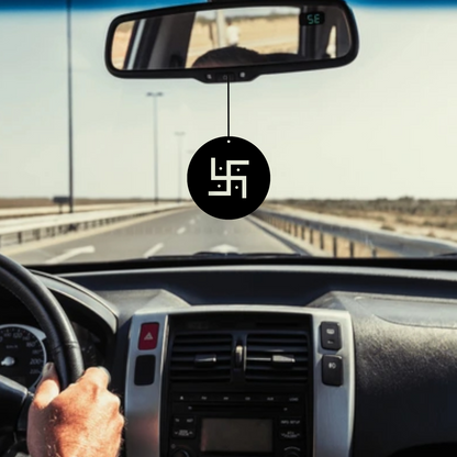 ShopTwiz Swastik – Shubh Symbol Car Hanging Decorative