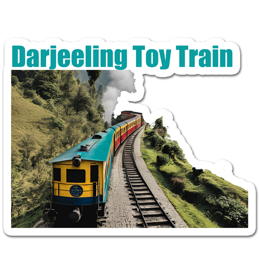 ShopTwiz Darjeeling Toy Train Awesome City Lovely Door Magnets And Fridge Magnet
