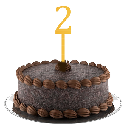 2 Number Cake Topper