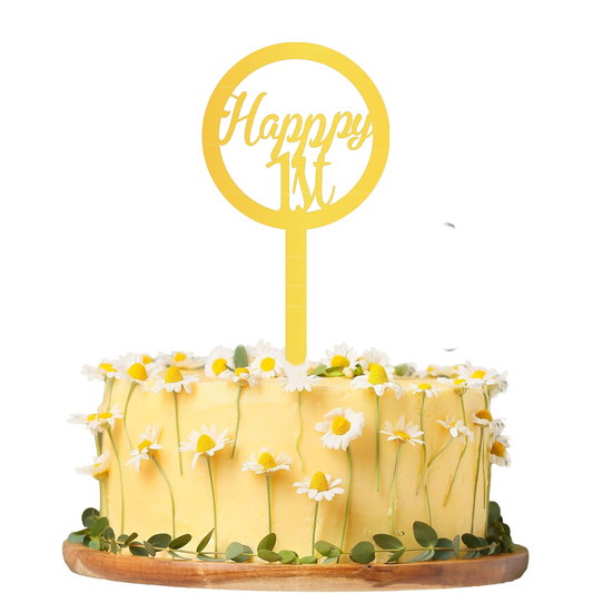 Happy 1st Cake Topper