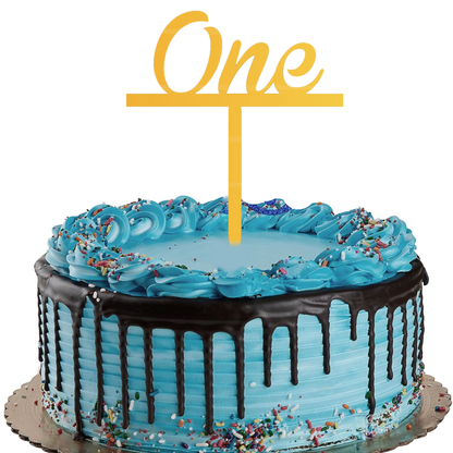 One Cake Topper