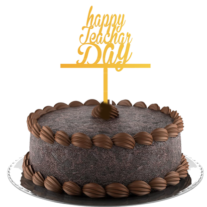 Happy Teacher Day cake topper