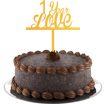 1 Year Love cake Topper