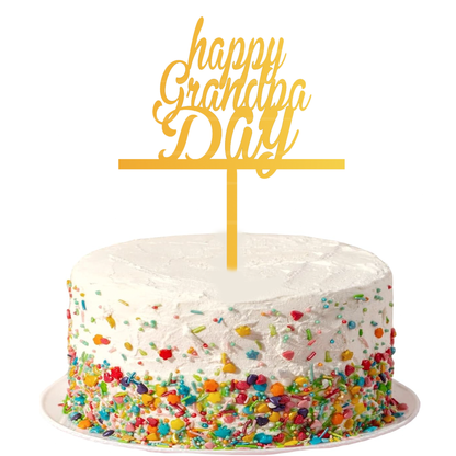 Happy Grandpa cake topper