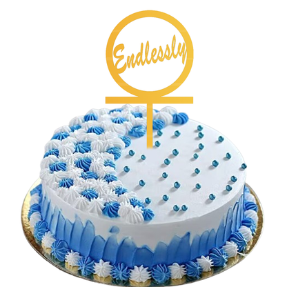 Endlessly Cake Topper