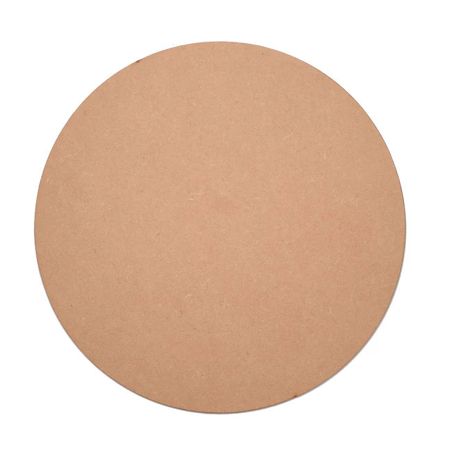 Plain MDF Round Base for Craft