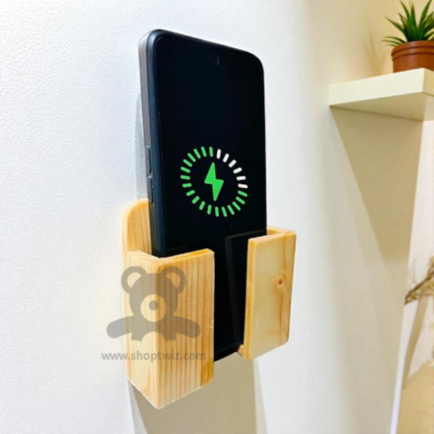 ShopTwiz Wooden Circle Design Pot Stand