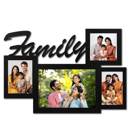 ShopTwiz Family Love  Collage Photo Frame with 4 photos ( Customizable )