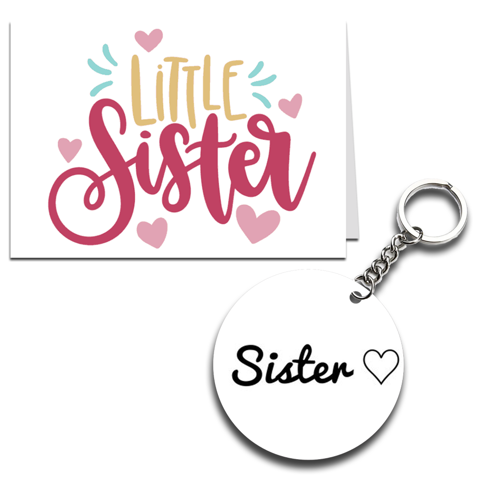 Little Sister Printed Greeting Card