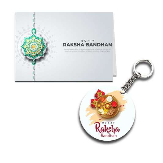 Happy Raksha Bandhan Printed Greeting Card