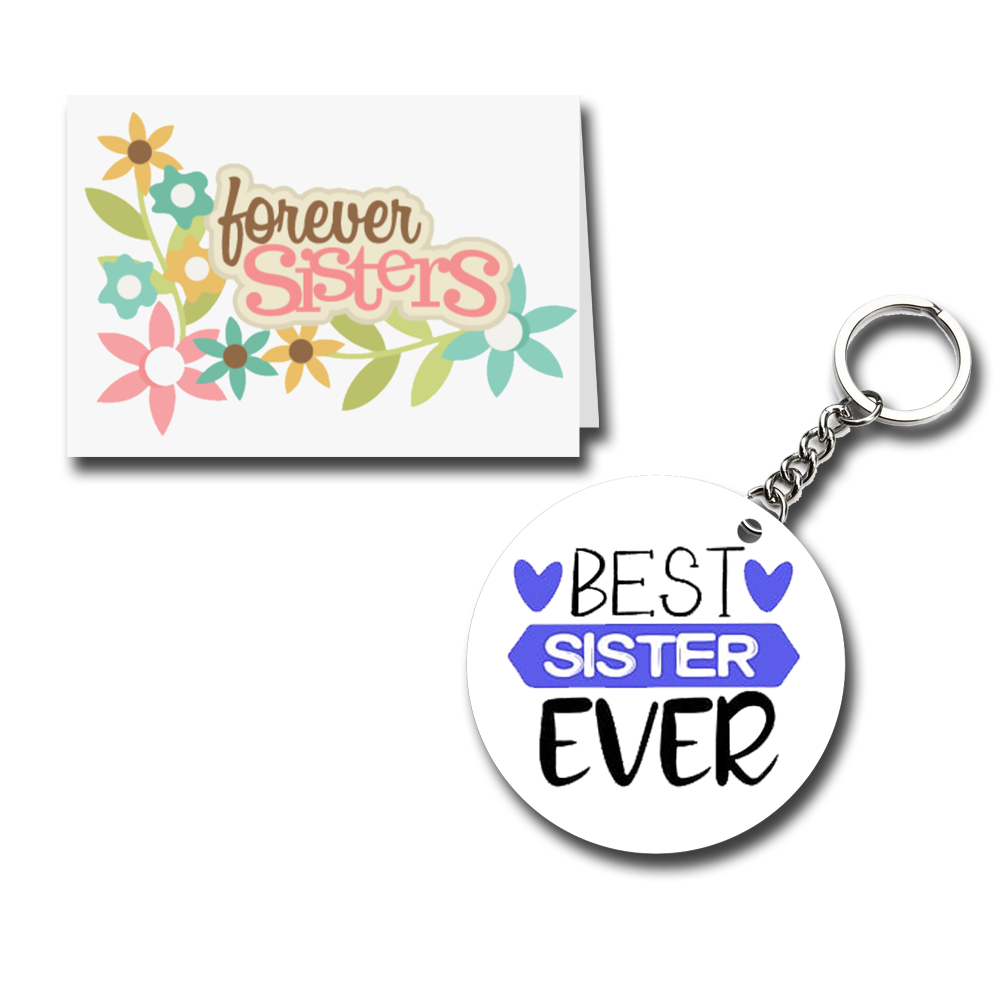 Forever Sister  Printed Greeting Card