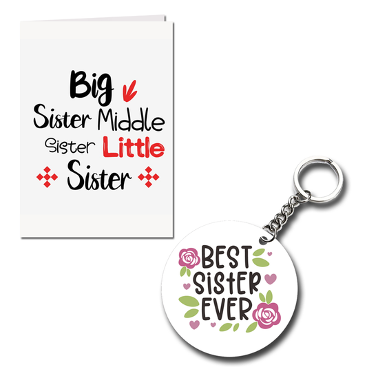 Sister Love Printed Greeting Card