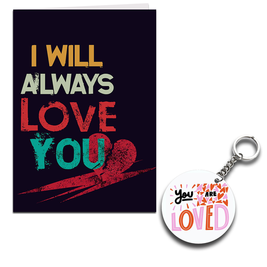 Love You Printed Greeting Card