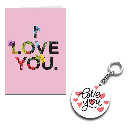 Love You Printed Greeting Card