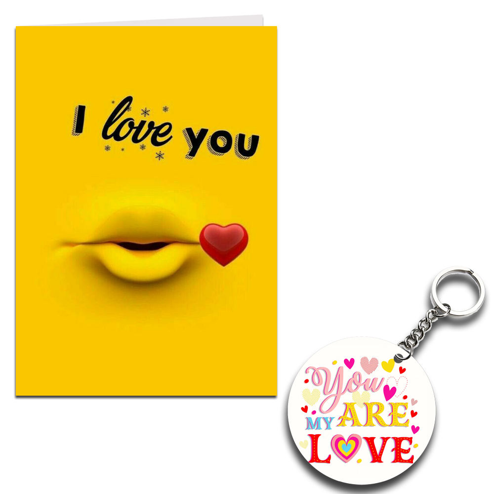 Love You Printed Greeting Card