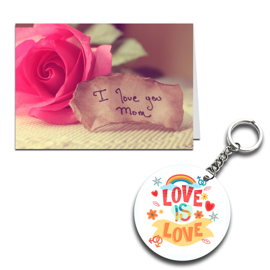 Love You Printed Greeting Card