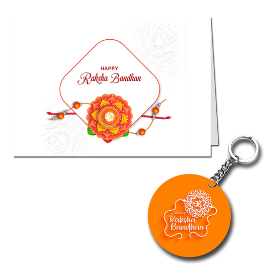 Happy Raksha Bandhan Printed Greeting Card