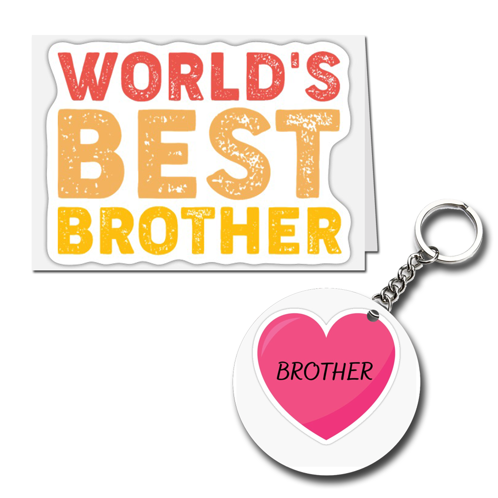 World's Best Brother Printed Greeting Card
