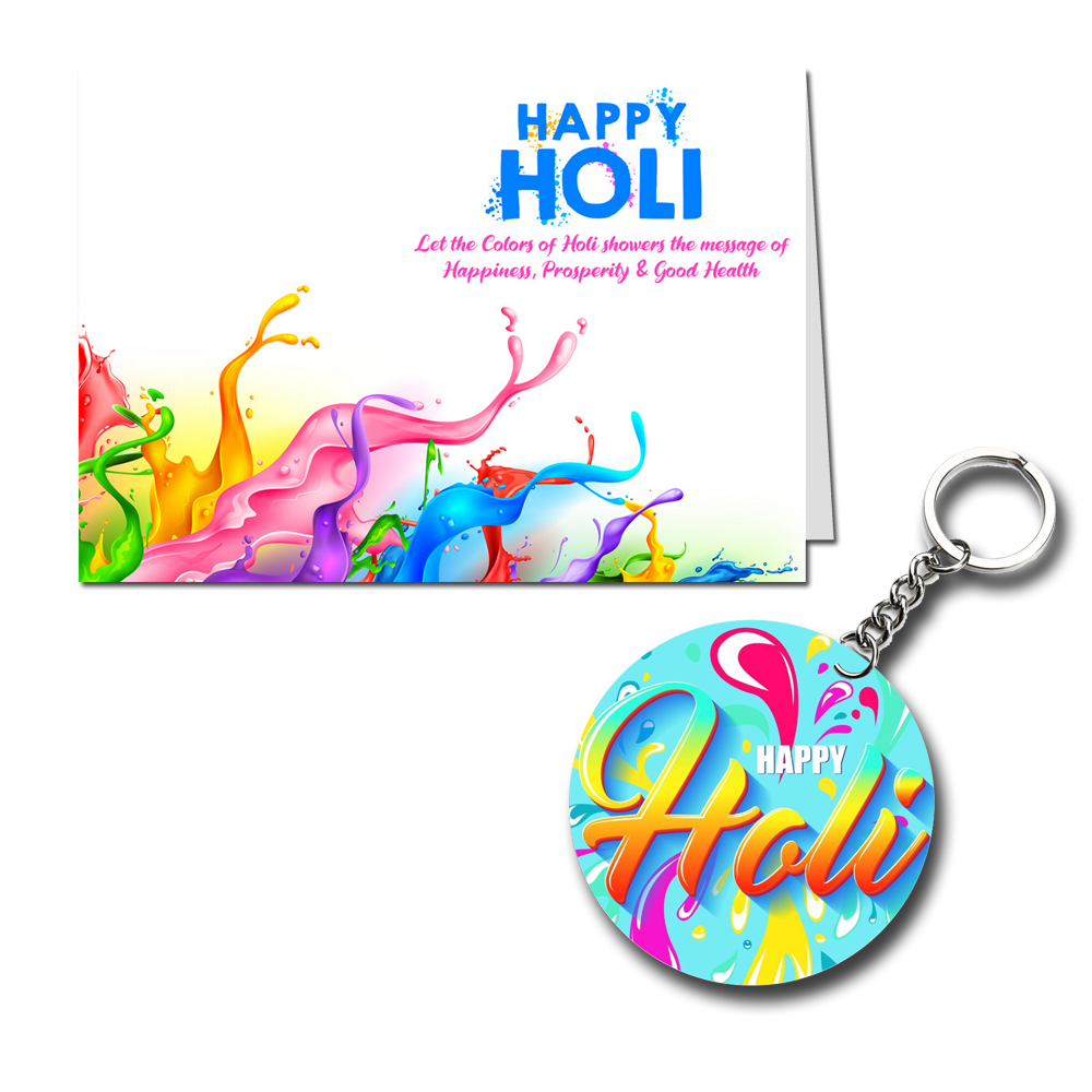 Happy Holi Printed Greeting Card