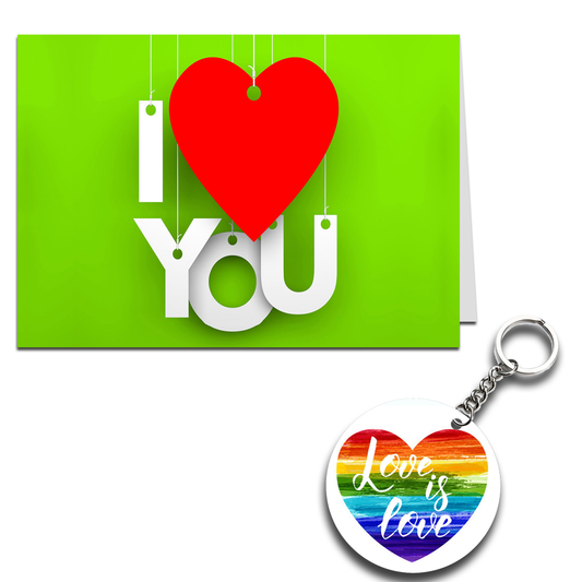 Love You Printed Greeting Card