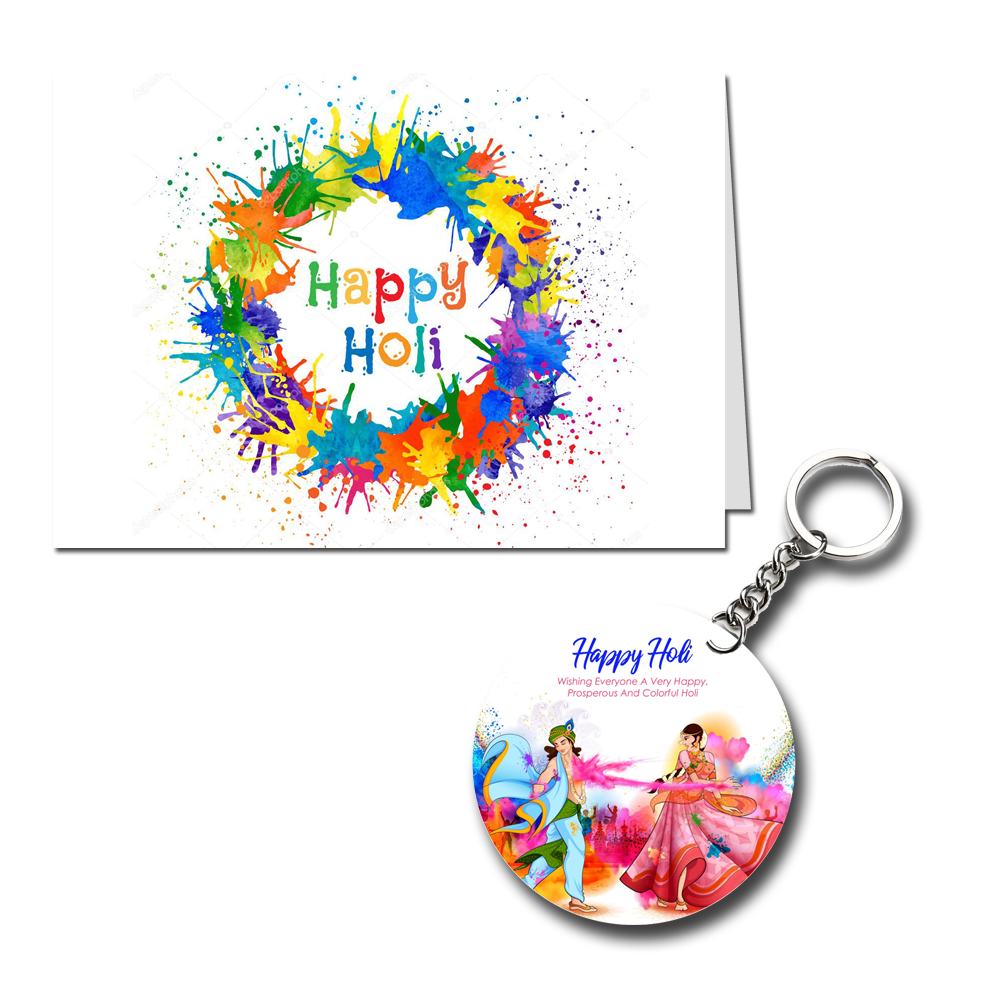 Happy Holi Printed Greeting Card