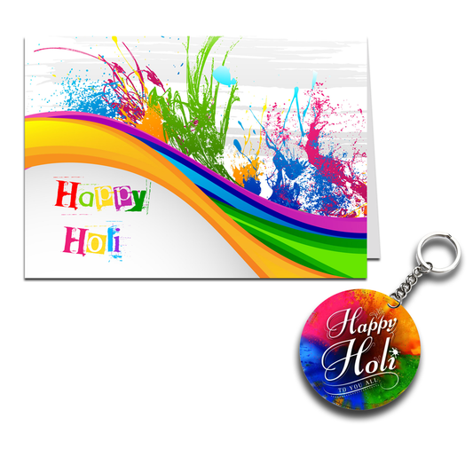 Happy Holi Printed Greeting Card