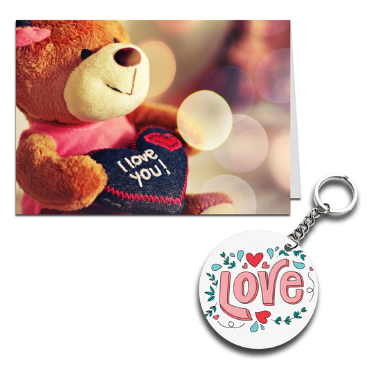 Love You Printed Greeting Card