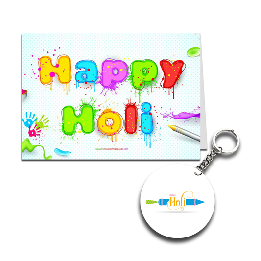 Happy Holi Printed Greeting Card