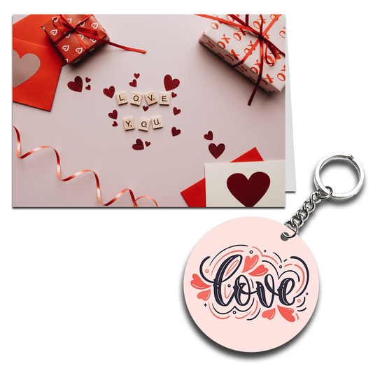 Love You Printed Greeting Card