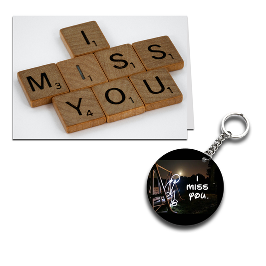 Miss You Printed Greeting Card