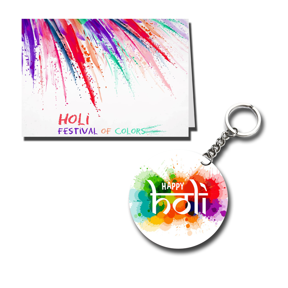 Happy Holi Printed Greeting Card