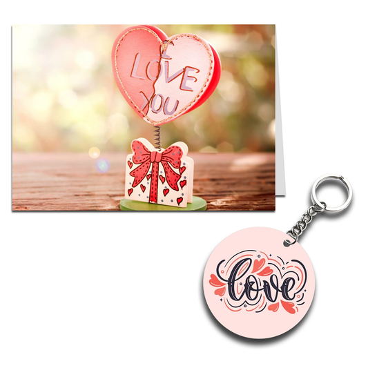 Love You Printed Greeting Card