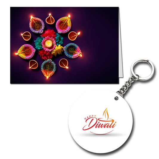 Happy Diwali Printed Greeting Card