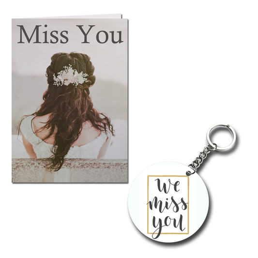 Miss You Printed Greeting Card