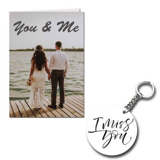 You & Me Printed Greeting Card