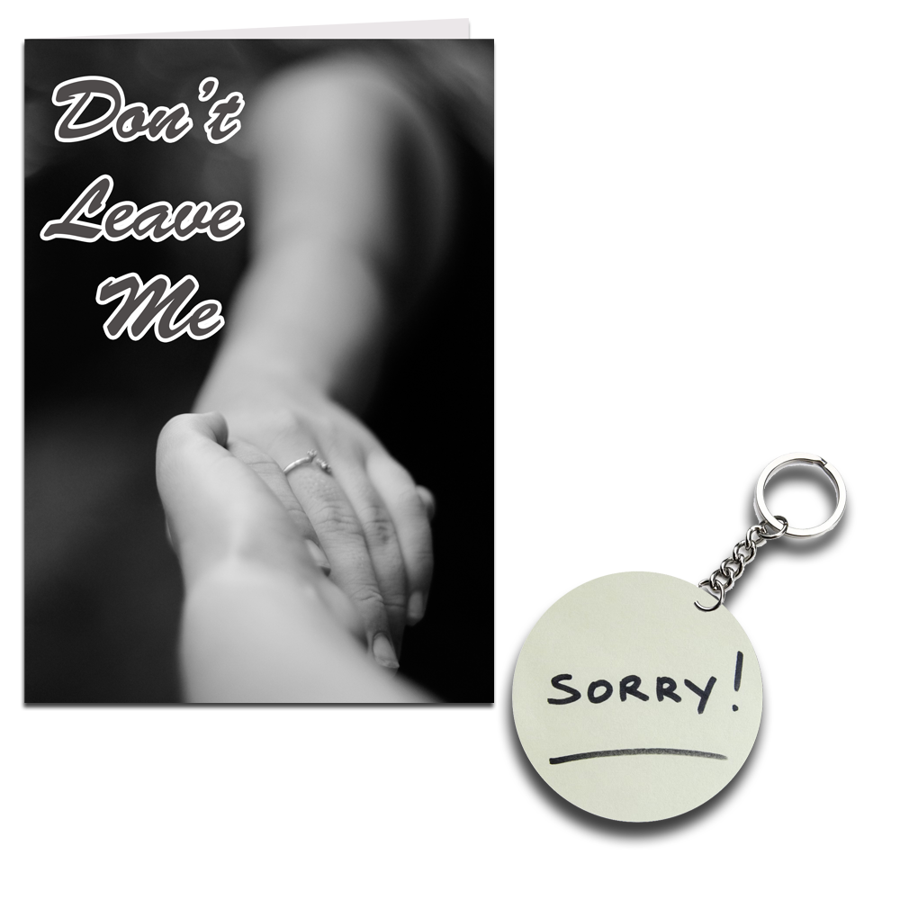 Don't Leave Me Printed Greeting Card