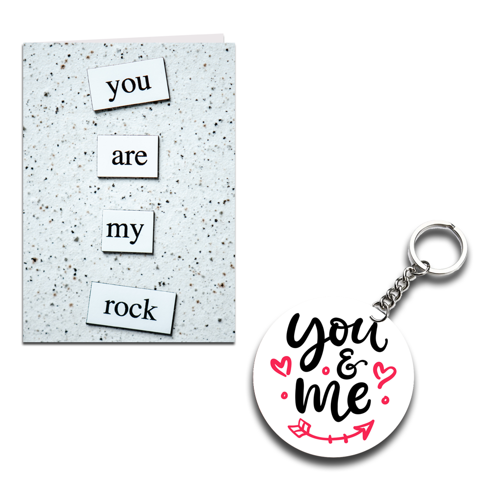 You Are My Rock Printed Greeting Card