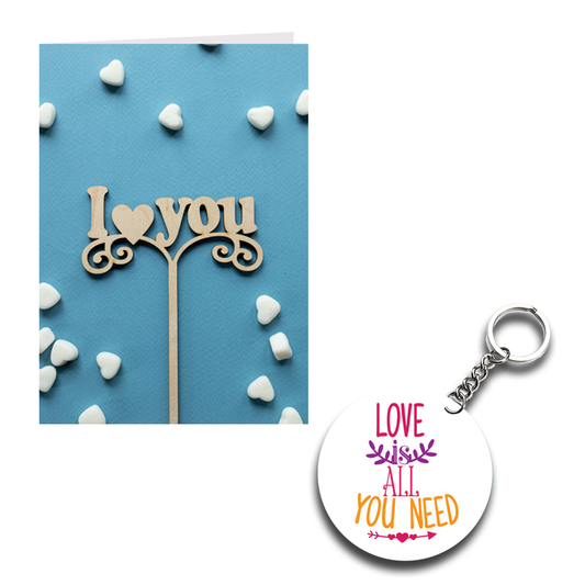 Love You Printed Greeting Card