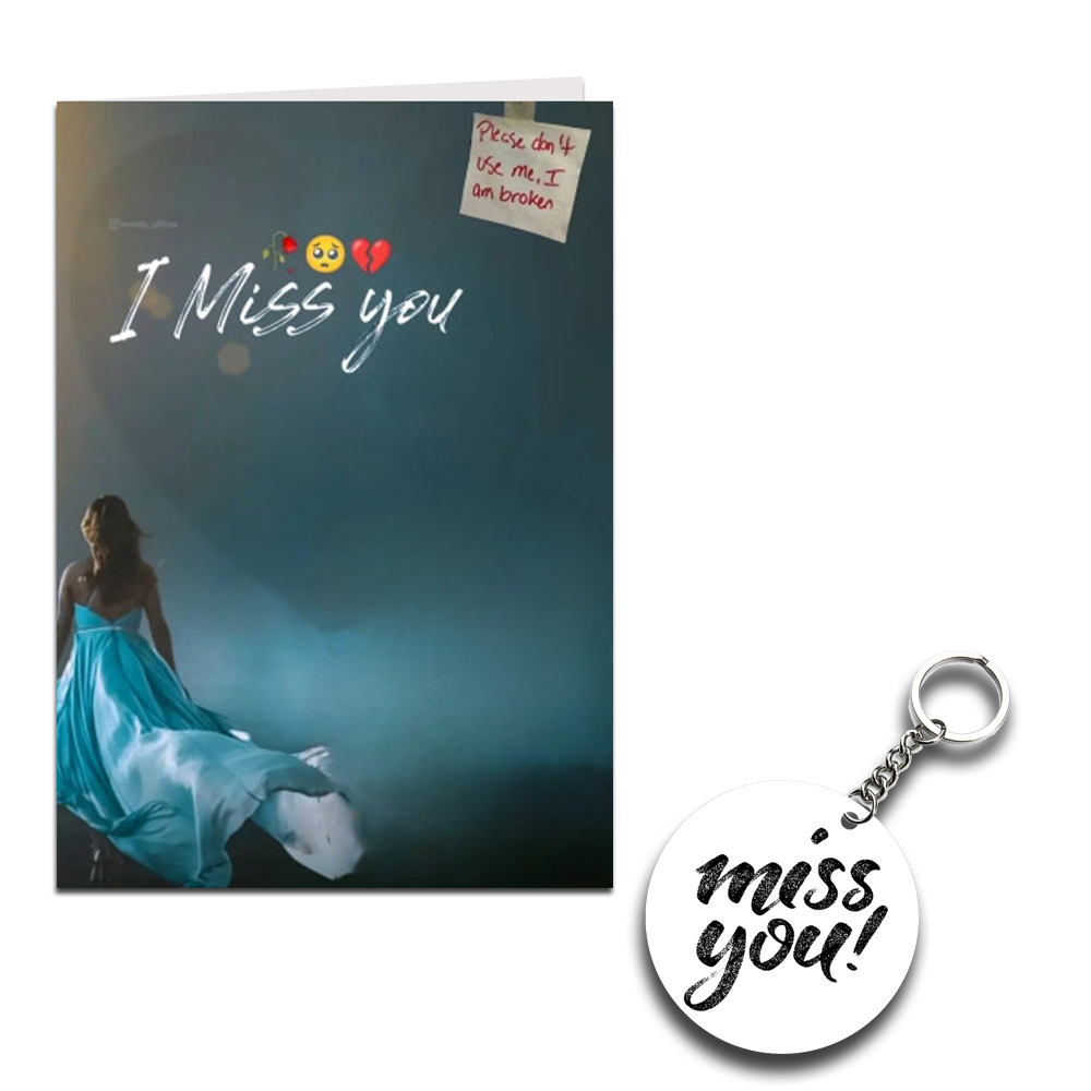 Miss You Printed Greeting Card