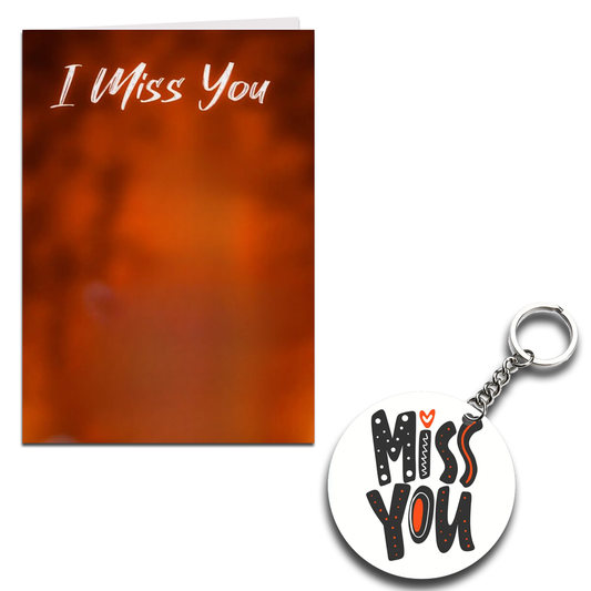 Miss You Printed Greeting Card