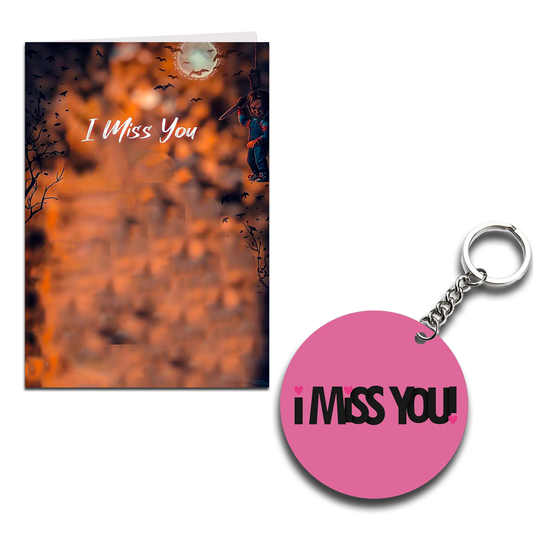 Miss You Printed Greeting Card