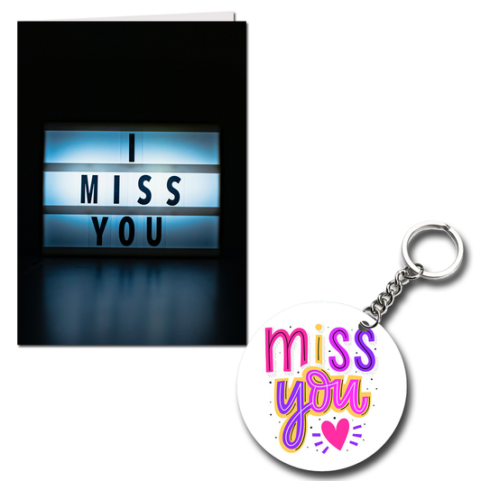 Miss You Printed Greeting Card