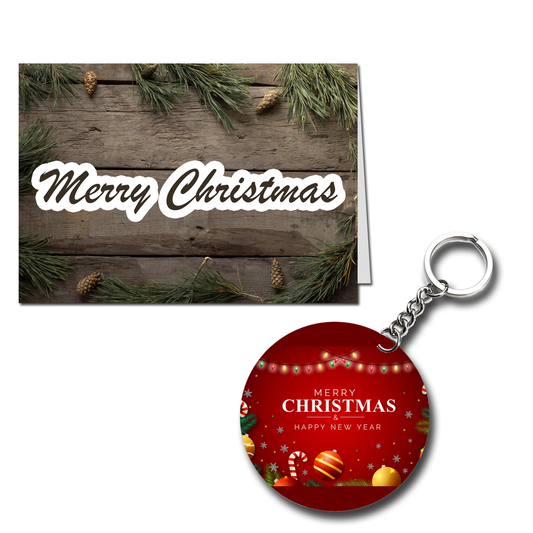 Merry Christmas Printed Greeting Card