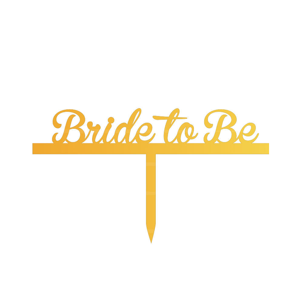 Bride to be cake topper